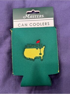 Masters Green Regular Can Cooler 2 pack with Masters Logo